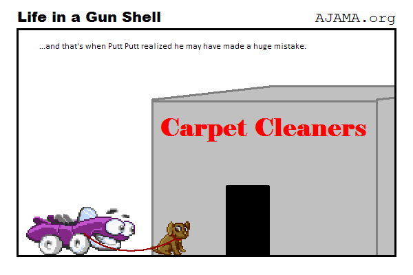 Putt Putt can't go to a CarPet Cleaner